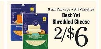 Morton Williams Best yet shredded cheese offer