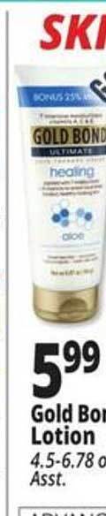 Ocean State Job Lot Gold bond lotion offer