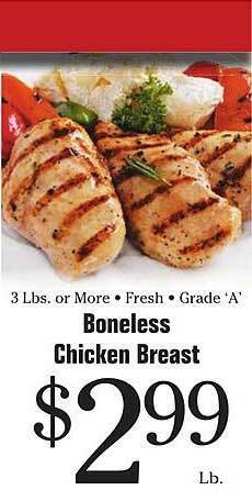 Morton Williams Boneless chicken breast offer