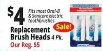 Ocean State Job Lot Replacement brush heads offer