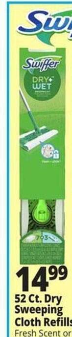 Ocean State Job Lot 52 ct. dry sweeping cloth refills offer