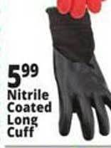 Ocean State Job Lot Nitrile coated long cuff offer