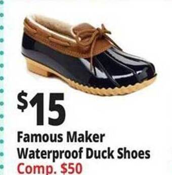Ocean State Job Lot Famous maker waterproof duck shoes offer