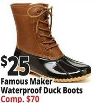 Ocean State Job Lot Famous maker waterproof duck boots offer