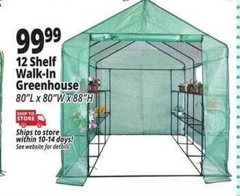 Ocean State Job Lot 12 shelf walk-in greenhouse offer