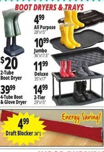 Ocean State Job Lot Boot dryers & trays offer