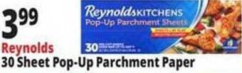 Ocean State Job Lot Reynolds 30 sheet pop-up parchment paper offer