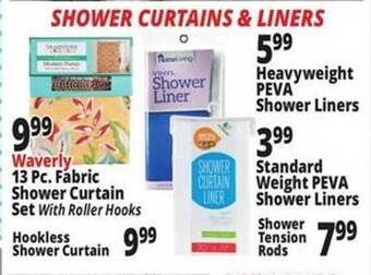 Ocean State Job Lot Shower curtains & liners offer
