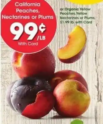 Kroger California Peaches,Nectarine or Plums offer