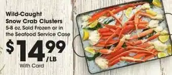 Kroger Wild-Caught Snow Crab Clubsters offer