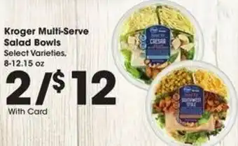 Kroger Kroger Multi-Serve Salad Bowl 8-12.15 oz offer