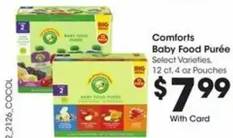 Kroger Comforts Baby Food Purée offer