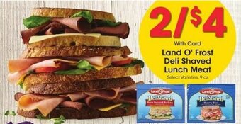 Kroger Land O' Frost Deli Shaved Lunch Meat offer