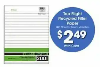Kroger Top Flight Recycled Filler Paper offer