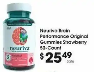 Kroger Neuriva Brain Performance Original Gummies Strawberry offer