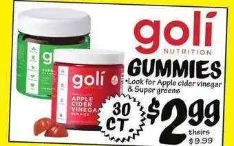 Ollie's Goli gummies offer