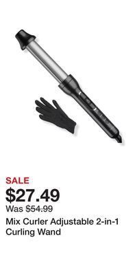 Ulta Beauty Mix curler adjustable 2-in-1 curling wand offer