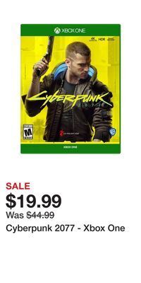 Game Stop Cyberpunk 2077 - xbox one offer