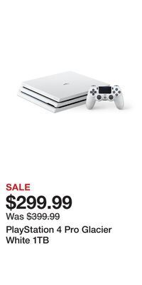 Game Stop Playstation 4 pro glacier white 1tb offer