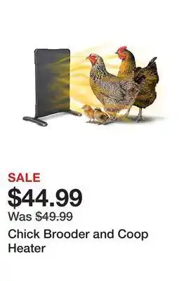 Tractor Supply Company Chick brooder and coop heater offer