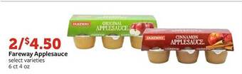Fareway Fareway applesauce offer