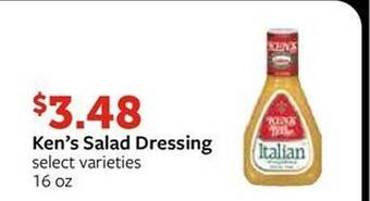 Fareway Ken's salad dressing offer