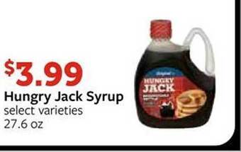 Fareway Hungry jack syrup offer