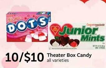 Fareway Theater box candy offer