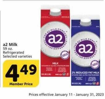 Vons A2 milk offer
