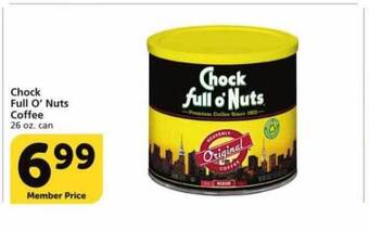 Vons Chock full o' nuts coffee offer