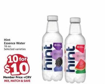 Vons Hint essence water offer