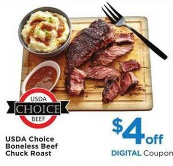 Cub Foods Usda choice boneless beef chuck roast offer