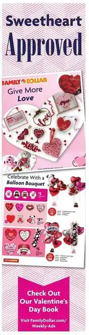 Family Dollar Valentine's day book offer
