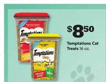 Family Dollar Temptations cat treats offer
