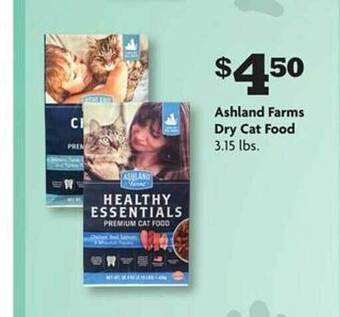 Family Dollar Ashland farms dry cat food offer