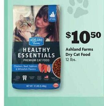 Family Dollar Ashland farms dry cat food offer
