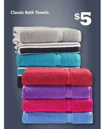 Family Dollar Classic bath towels offer