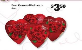 Family Dollar Elmer chocolate filled hearts offer