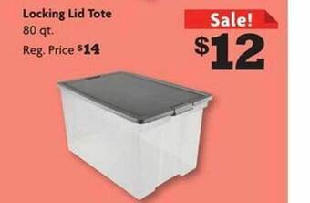 Family Dollar Locking lid tote offer