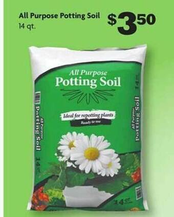 Family Dollar All purpose potting soil offer