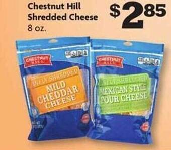 Family Dollar Chestnut hill shredded cheese offer