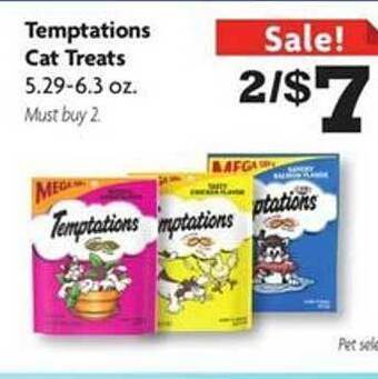Family Dollar Temptations cat treats offer