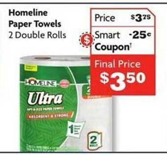 Family Dollar Homeline paper towels offer