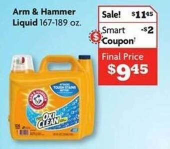 Family Dollar Arm & hammer liquid offer