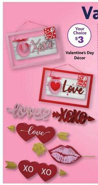 Family Dollar Valentine's day décor offer