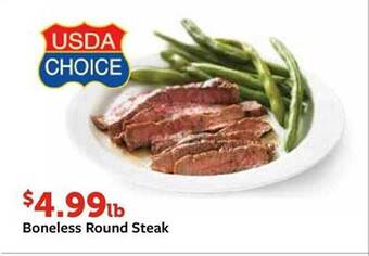 Fareway Boneless round steak offer