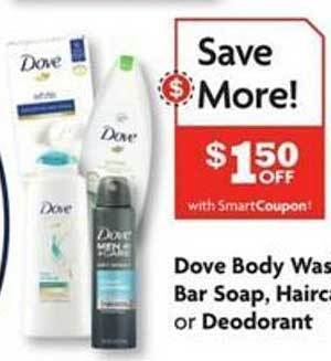 Family Dollar Dove body wash, bar soap, haircare or deodorant offer
