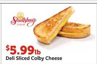 Fareway Deli sliced colby cheese offer