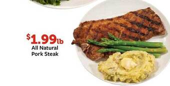 Fareway All natural pork steak offer