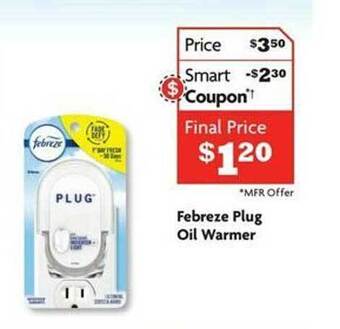 Family Dollar Febreze plug oil warmer offer